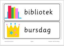 Load image into Gallery viewer, Dagsplan skole