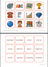 Load image into Gallery viewer, Sammensatte grafem - engelsk