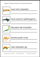 Last inn bildet i Galleri-visningsprogrammet, Jeg leser og skriver setninger 3