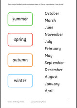 Last inn bildet i Galleri-visningsprogrammet, I know numbers 10-100 - days of the week - months of the year