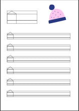 Load image into Gallery viewer, 29 bokstavark med linjer og bokstavhus