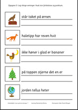 Last inn bildet i Galleri-visningsprogrammet, Jeg leser og skriver setninger - 3 arbeidshefter