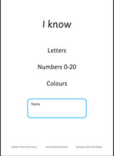 Last inn bildet i Galleri-visningsprogrammet, I know the alphabet - numbers 0-20 - colours