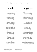 Last inn bildet i Galleri-visningsprogrammet, I know numbers 10-100 - days of the week - months of the year
