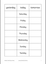Last inn bildet i Galleri-visningsprogrammet, I know numbers 10-100 - days of the week - months of the year