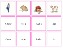 Load image into Gallery viewer, Rosa språkserie - 2021 - Bokmål - (Montessori Script)