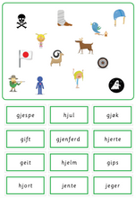 Load image into Gallery viewer, Grønn språkserie (Bokmål) Minipakke - J-lyd - Tom Petter