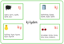 Load image into Gallery viewer, Grønn språkserie (Bokmål) Minipakke - ky og sj -lyd - Tom Petter