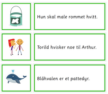 Load image into Gallery viewer, Grønn språkserie (Bokmål) Minipakke - Stumme bokstaver - Tom Petter
