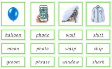 Load image into Gallery viewer, Sammensatte grafem - engelsk - illustrasjoner Åshild Førland