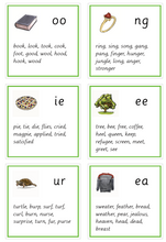 Load image into Gallery viewer, Sammensatte grafem - engelsk - illustrasjoner Åshild Førland