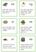 Load image into Gallery viewer, Sammensatte grafem - engelsk - illustrasjoner Åshild Førland