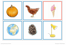 Load image into Gallery viewer, Alfabet - bildekort - bokstavkort - ordkort - ny september 2021