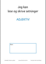 Last inn bildet i Galleri-visningsprogrammet, Jeg kan lese og skrive setninger - 5 arbeidshefter med ordklasser