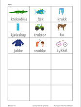 Load image into Gallery viewer, Arbeidsark til bokstavinnlæring
