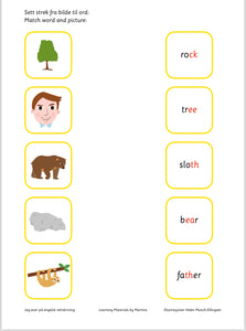 Jeg øver på engelsk rettskriving 1.-4. trinn