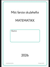 Load image into Gallery viewer, Mitt første skolehefte - språk / Mitt første skolehefte - matematikk
