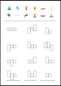Lego bokstavlek 1 og 2 med arbeidsoppgaver
