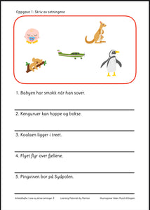 Jeg leser og skriver setninger 3