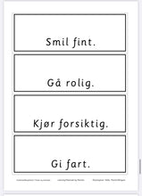 Last inn bildet i Galleri-visningsprogrammet, Grammatikksymboler - fraser og setninger
