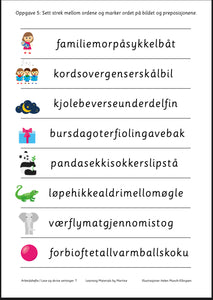 Jeg leser og skriver setninger 1