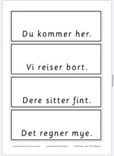 Last inn bildet i Galleri-visningsprogrammet, Grammatikksymboler - fraser og setninger
