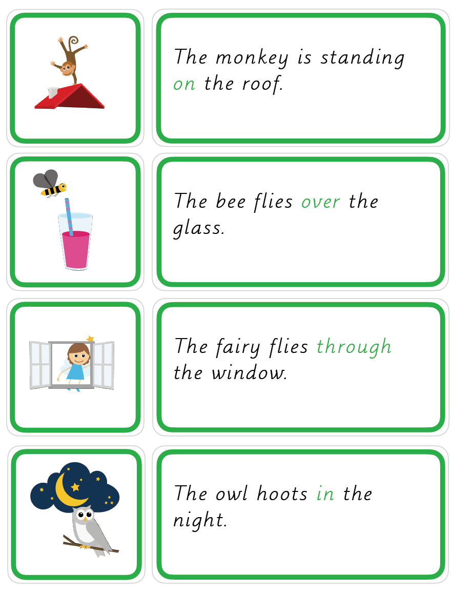 Liten engelsk språkpakke - prepositions