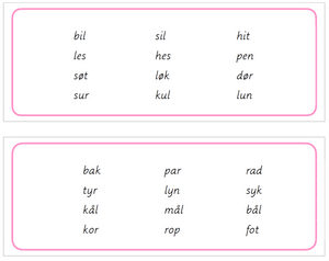 Rosa språkserie - 2021 - Bokmål - (Montessori Script)