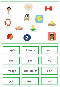 Grønn språkserie (Bokmål) Minipakke - Diftonger- Tom Petter