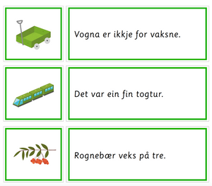 Grønn språkserie (Nynorsk) Minipakke - Kort u og o -lyd - Tom Petter
