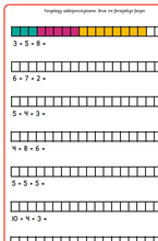 Last inn bildet i Galleri-visningsprogrammet, Matematikkoppgaver med tall 0-20
