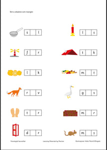 Oppgaver og materiell - fonologiske ferdigheter