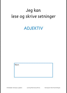 Jeg kan lese og skrive setninger - 5 arbeidshefter med ordklasser